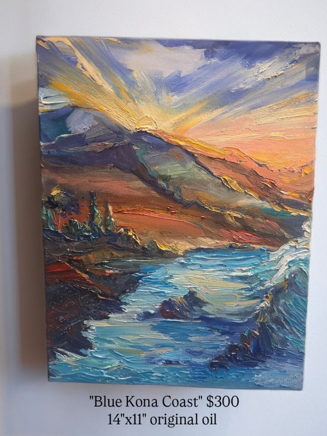 Blue Kona Coast by Irina O Fisher