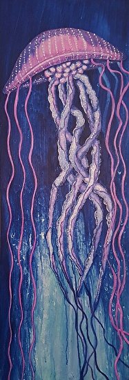 Electric Jellyfish Image -l by Kim Rolon