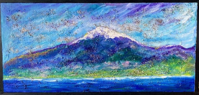 Mauna In Winter by Linda Watson