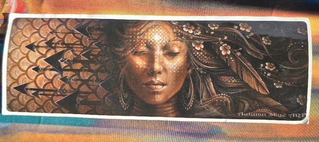 Sticker, 9 x 3 in by Autumn Skye Morrison