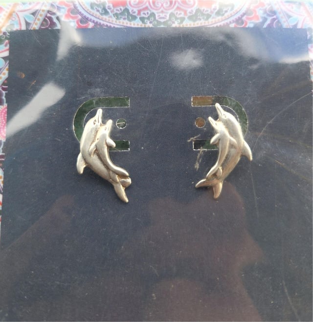 Dolphin Studs by Hi Octane Jewelry